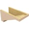 Ekena Millwork 8"W x 16"D x 8"H Wide Burlington Rough Cedar Woodgrain TimberThane Corbel, Primed Tan CORUR08X16X08BURRCPR - alternate 3